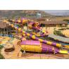 China Fun Amusement Water Park Water Slide Pipe Customized Size With Colors factory