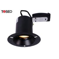 Quality White / Black Fire Rated Trimless Downlights , 75mm Cut Out Downlights for sale