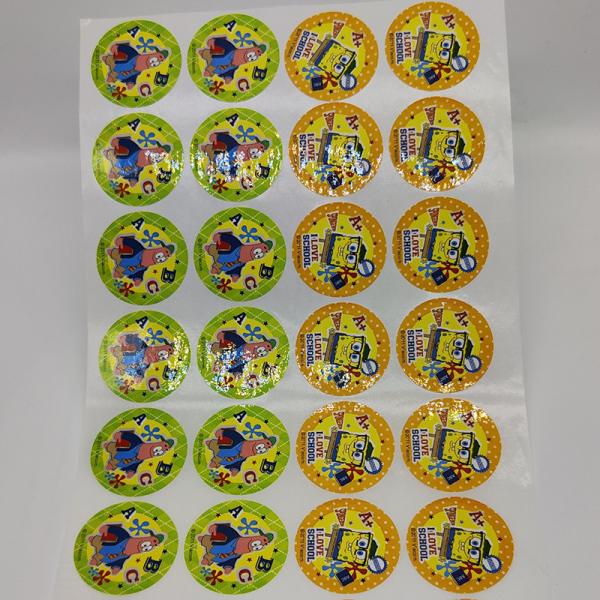 Quality Oval Adhesive Label Stickers Rolls Sheets Synthetic CMYK Pp Sticker Paper for sale