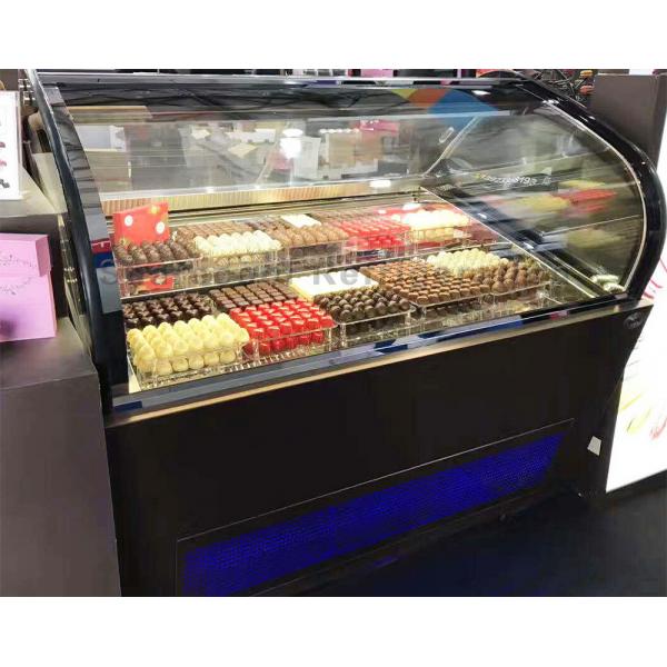 Quality 487L Glass Top Ice Cream Display Freezer Fan Cooling Auto Defrosting for sale