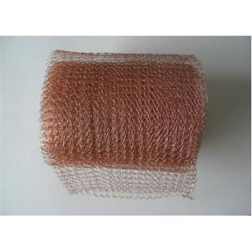 Quality Flexible Knitted Copper Woven Wire Mesh 0.12mm Dia 38mm Width for sale