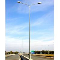 Quality Dual Arms Galvanised Street Light Pole 10m 15m Highway Light Post for sale
