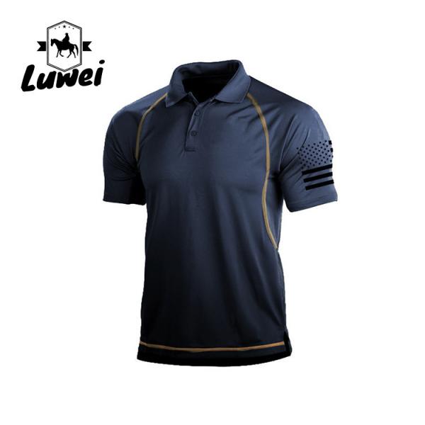 Quality Breathable Office Cotton Polo T Shirts Short Sleeved Wear Oversize Uniform for sale