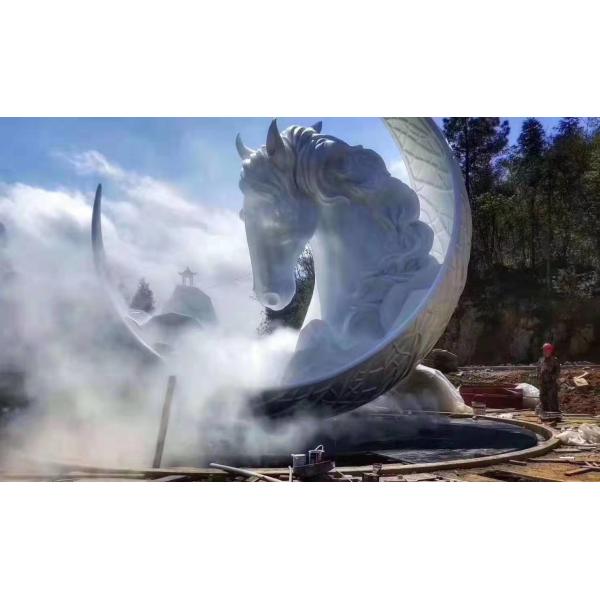 Quality Resin Large Outdoor Metal Sculpture White Metal Yard Sculptures for sale