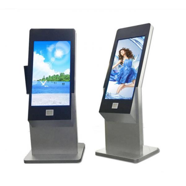 Quality 43 Inch Floor Stand Interactive IR Touch Screen Kiosk Computer Totem With Webcam And Scanner for sale
