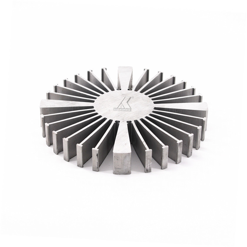 Buy cheap Cylindrical Round Shape Aluminum Extrusion Heat Sink Profiles 6063 T5 Alloy from wholesalers