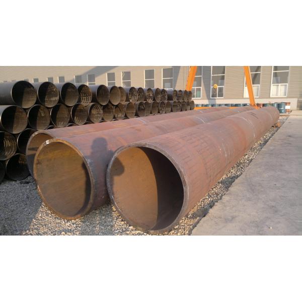 Quality Black Painted LSAW / ERW Welded Steel Pipe , Seamless Carbon Steel Pipe For Construction for sale