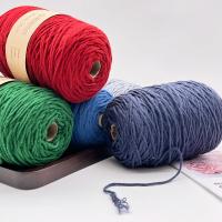 China 8ply 100g/400g/600g 100 Wool Acrylic Cone Tufting Gun Rug Yarn Bulk Crochet Fancy Threads Yarn factory