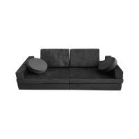 China Micro-Suede Modular Sectional Couch Play Sofa Set With Waterproof Inner Liner factory