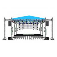 China Aluminum Concert Curved Canopy Stage Lighting Truss Roof System for sale