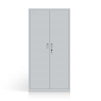 China Gray Color Double Door Steel Office File Cabinet Metal Storage Cabinet for sale