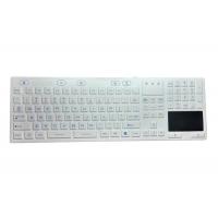 China Rigid IP68 Medical Grade Keyboard , Touch Mouse Wireless Backlit Keyboard factory