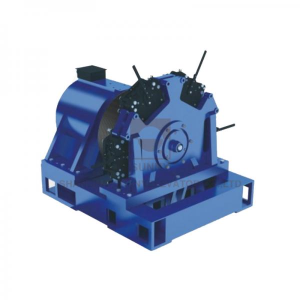 Quality 1250 - 2000kg Gearless Traction Machine Motor Ac380v For High Speed Elevator for sale
