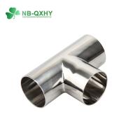 China Stainless Steel Sanitary Tee Fitting QX Connection For Industrial Applications factory