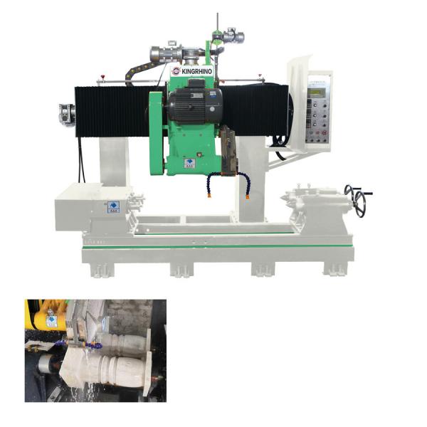 Quality Double Blades 500mm Diameter 1500mm CNC Stone Cutting Machine For Baluster for sale