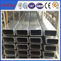 China Aluminium rectangular tube for ceiling decoration, Aluminium heatsink housing extrusions factory