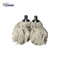 Quality 400Grams Metal Socket 100% Cotton Yarn Floor Cleaning Cotton Spin Mop Head for sale