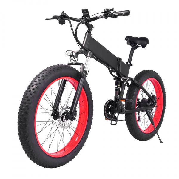 Quality Hydraulic Disc Brake Foldable Electric Mountain Bike 30-50Km/H Max Speed for sale