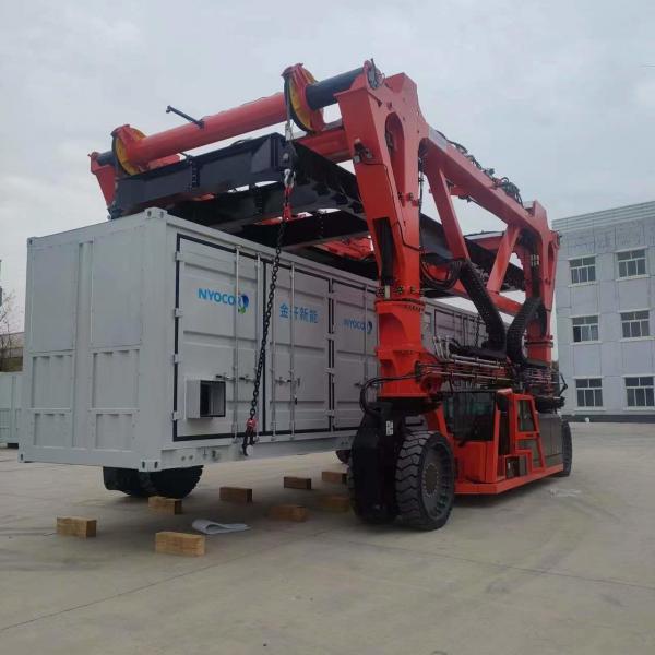 Quality SPEO Container Lifting Vehicle , Orange Port Container Crane Truck For Steel for sale