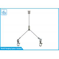 China Y - Hook End Cable Loop Ceiling Light Suspension Kit With Swivel Spring Key Chain factory