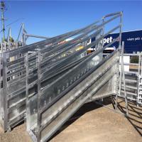 Quality Galvanized Adjustable Loading Ramp Galvanised Steel Material For Livestock for sale