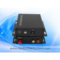 China fiber optic stereo audio to RCA converter for 1CH stereo audio over 1 SM/MM fiber extender in professional AV system factory