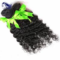 Quality Real Virgin Indian Hair Extensions with Clips , Indian Deep Wave Virgin Hair for sale