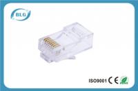 China FU To 50U Rj45 Connector Cat6 , Golden Plated Network Cable Connector factory
