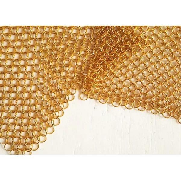 Quality Chain Braid Ring, Chainmail Curtain, Ring Metal Curtain For Building Exterior And Interior Decoration for sale