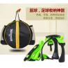 China Eco Friendly Durable String Backpack , Black / Yellow Thick Drawstring Backpack factory
