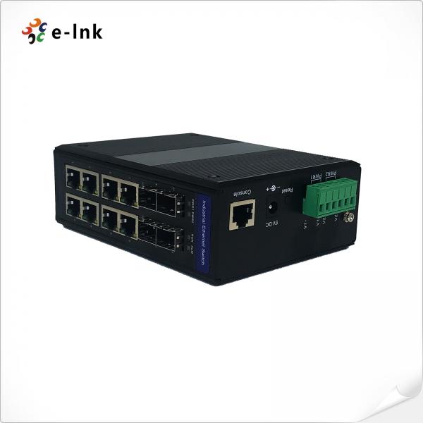 Quality 100Base-T 802.3at Industrial PoE Switch Giga Switch 8 Port For Ethernet for sale
