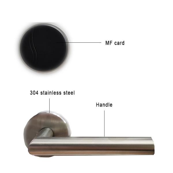 Quality RFID Card Smart Hotel Lock Stainless Steel For Apartments for sale
