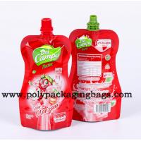 Quality 100mic Plastic Stand Up Spout Pouch For Liquid Packaging Juice Stand Up Pouch for sale