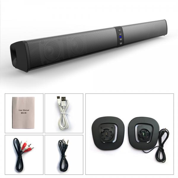 Quality 2000mAh Bluetooth TV Soundbar Speaker Wireless Audio Soundbar 2.0ch Design for sale