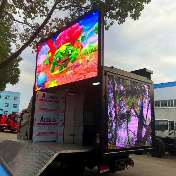Quality Customized Mobile Digital LED Mobile Billboard Truck Advertising P6 3 Sides for sale