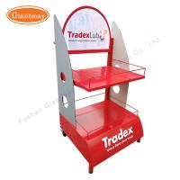China 2 Tiers Lubricant Display Stand Oil Display Rack for sale