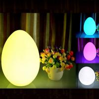 China Decorative Egg Shaped Table Lamp , Egg Night Light With Remote factory