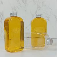 China 400ml PLA Flat Water Bottles With Caps Clear Beverages factory