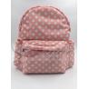 China White Dots 190T Polyester Kids School Backpacks Waterproof Lightweight factory