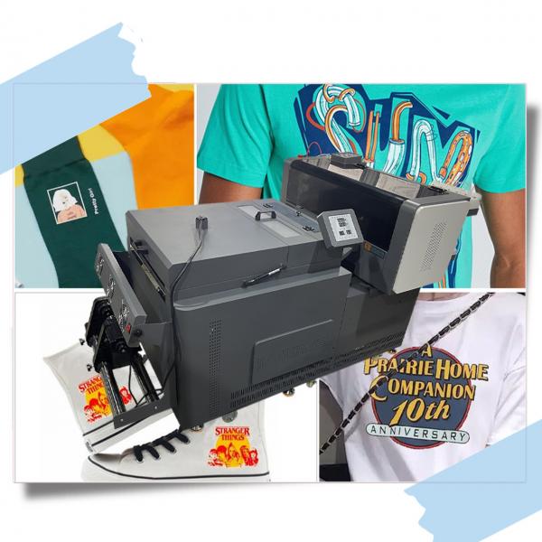 Quality DTF printer 60cm width 2 pieces i3200A1 XP600heads direct to film T-shirt printer machine for sale