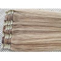 Quality Invisible Seamless Clip In Hair Extensions Remy Human Hair Could Be Flat Ironed for sale