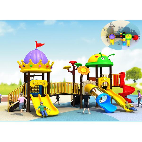 Quality OEM Kids Plastic Playground Equipment , Skidproof Jungle Gym Outdoor Playground for sale