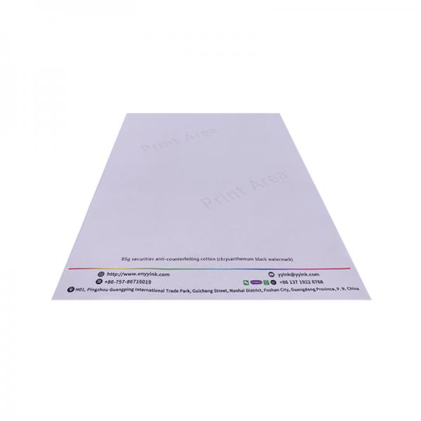 Quality 85 Grams Security Watermark Paper A4 Cotton 0.11 Synthetic Fiber Paper for sale