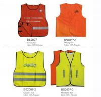 China No Lining Workwear Vest Reflective uniforms Customed Logo 100% Polyester factory