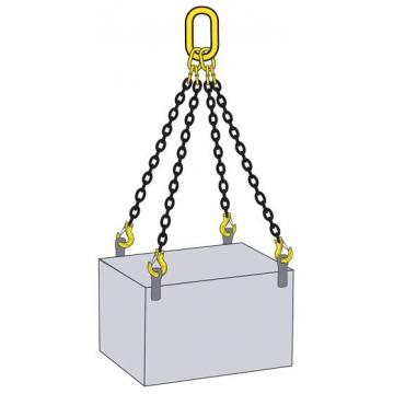 Quality 32mm 4 Way Lifting Chains , ISO1835 4 Point Lifting Chain for sale