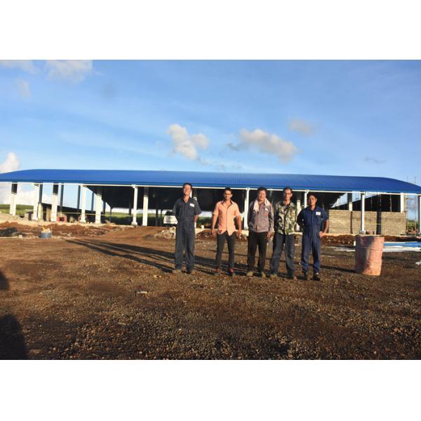Quality Heavy Duty Designed Anti Cyclone arch roof Steel Structure Workshop and for sale