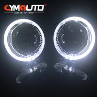 Quality 2.5 Inch 3 Inch Headlight Shroud C10 Black LED Light Angel Eyes Projector Cover for sale