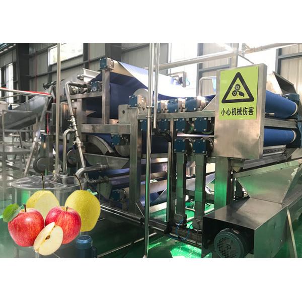 Quality Fully Automatic Apple Juice Production Line Advanced Preliminary Array Technology for sale