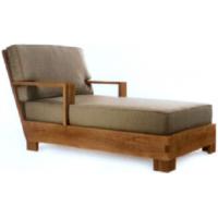 China Hardwood Frame 2 Arm Chaise Lounge For Living Room Hotel Lounge Chairs factory