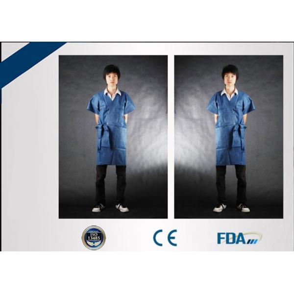 Quality Tear Resistant Disposable Isolation Gown For Hospital / Laboratory / Food Industry for sale